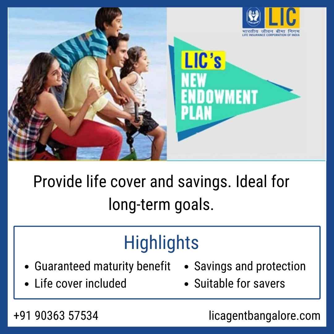 buy LIC Endowment Plan online - Bangalore LIC Plans from Insurance Agent Near Me